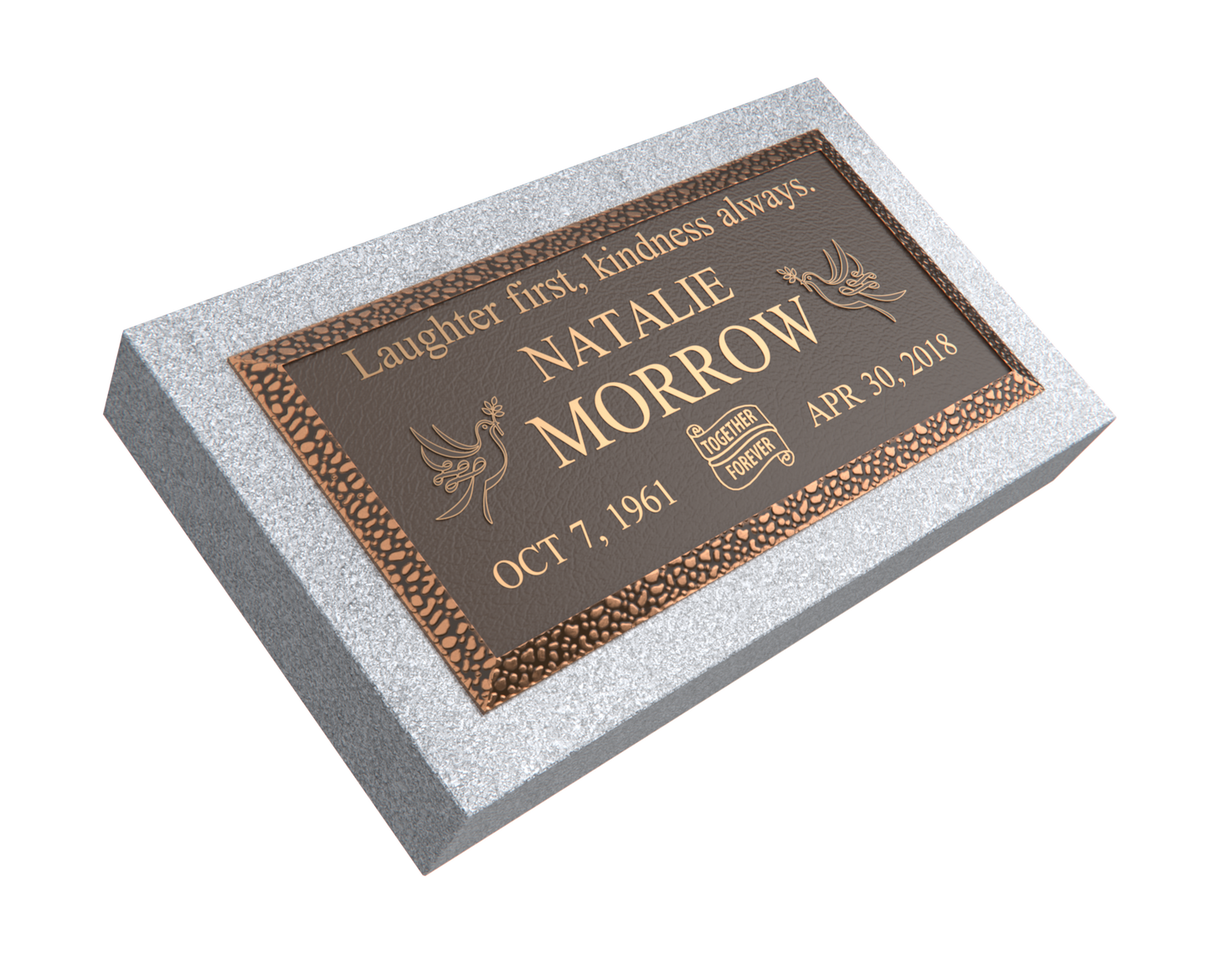 Premium Bronze Plaque 24"x 12" with Granite Base