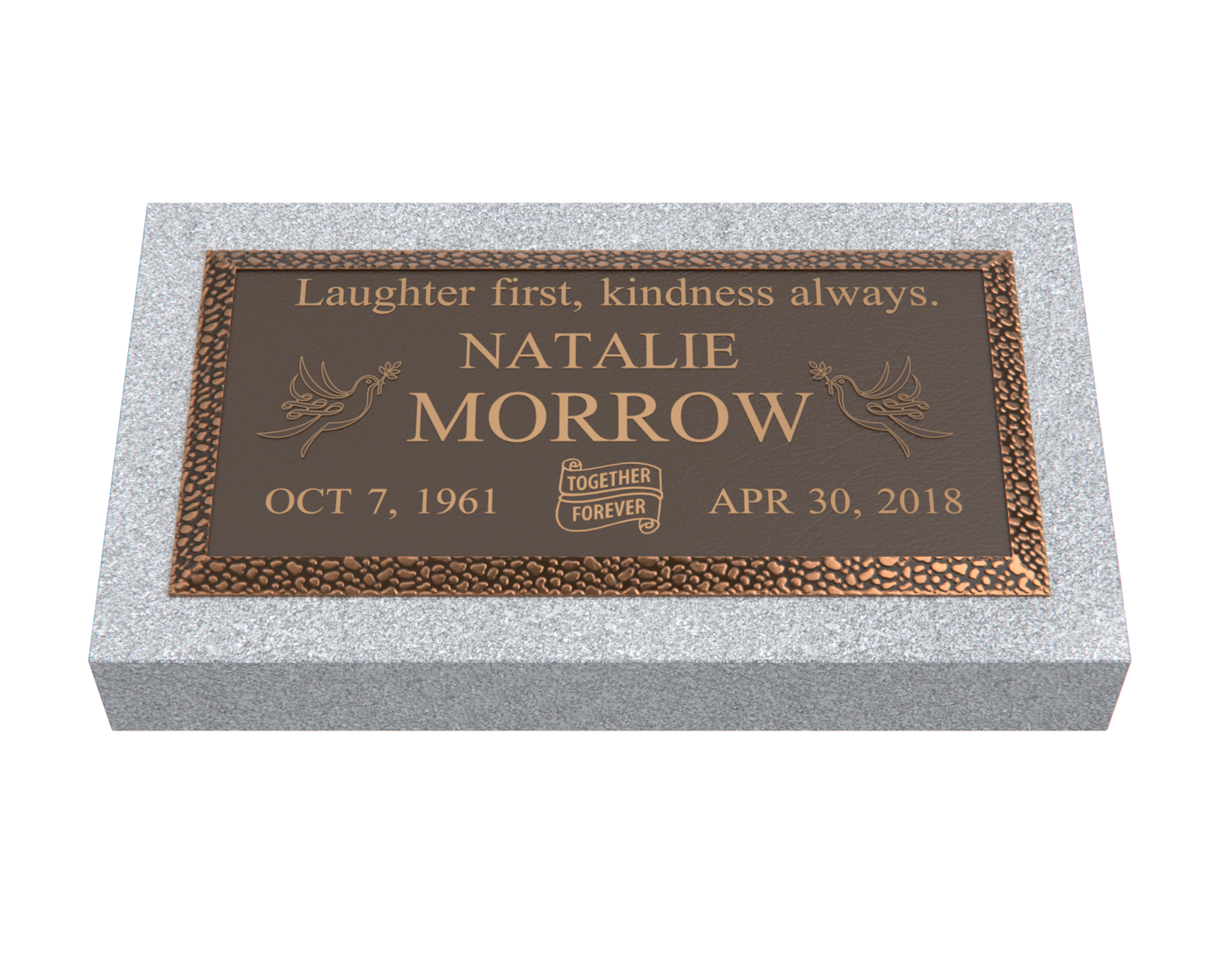 Premium Bronze Plaque 24"x 12" with Granite Base