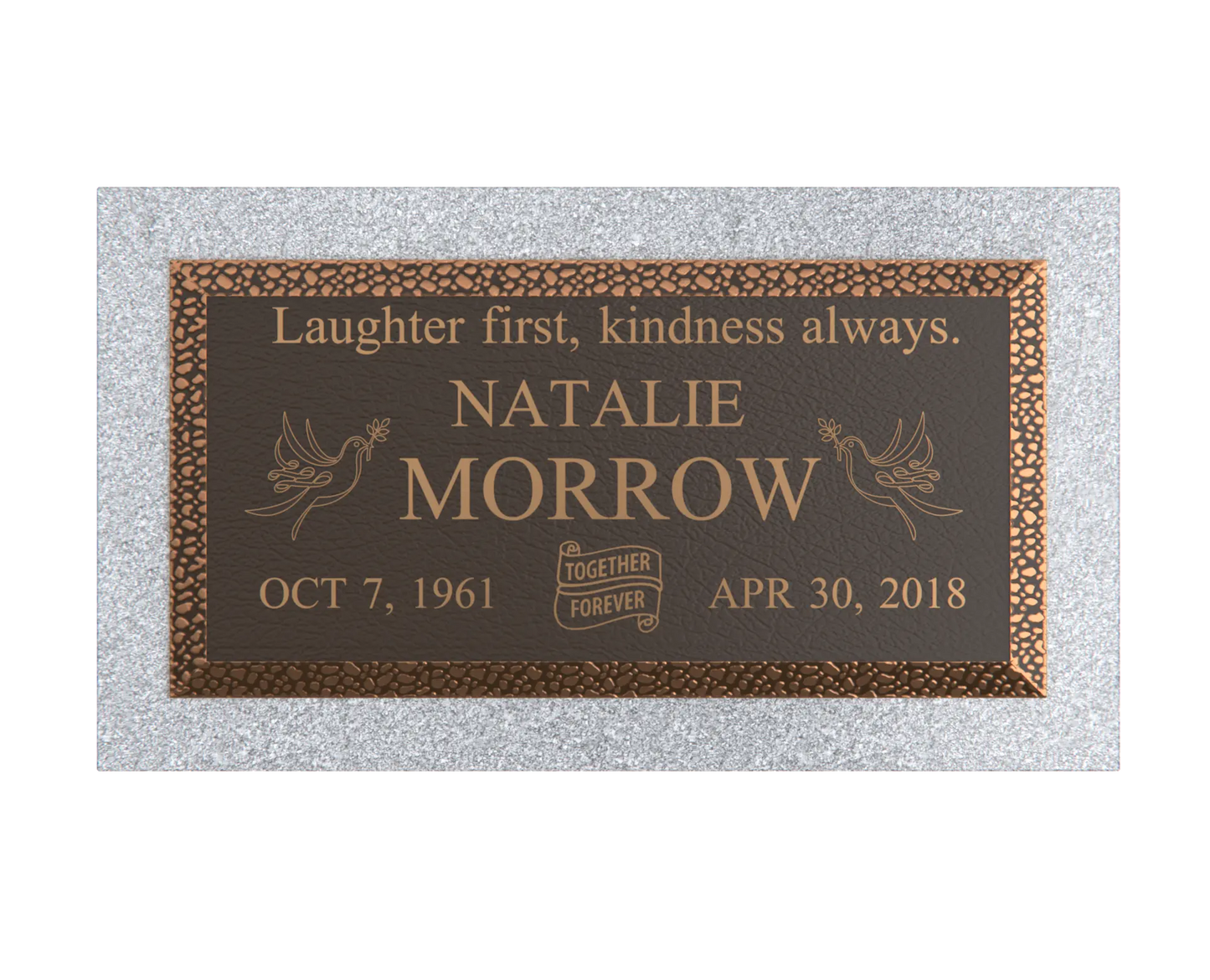 Premium Bronze Plaque 24"x 12"