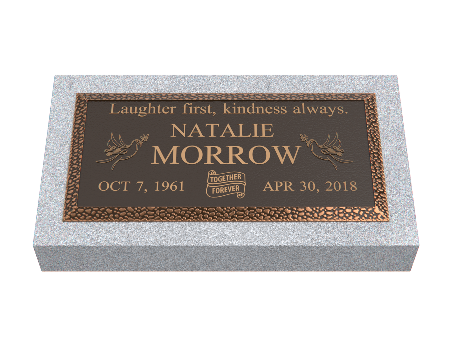 Premium Bronze Plaque 24"x 12" with Granite Base