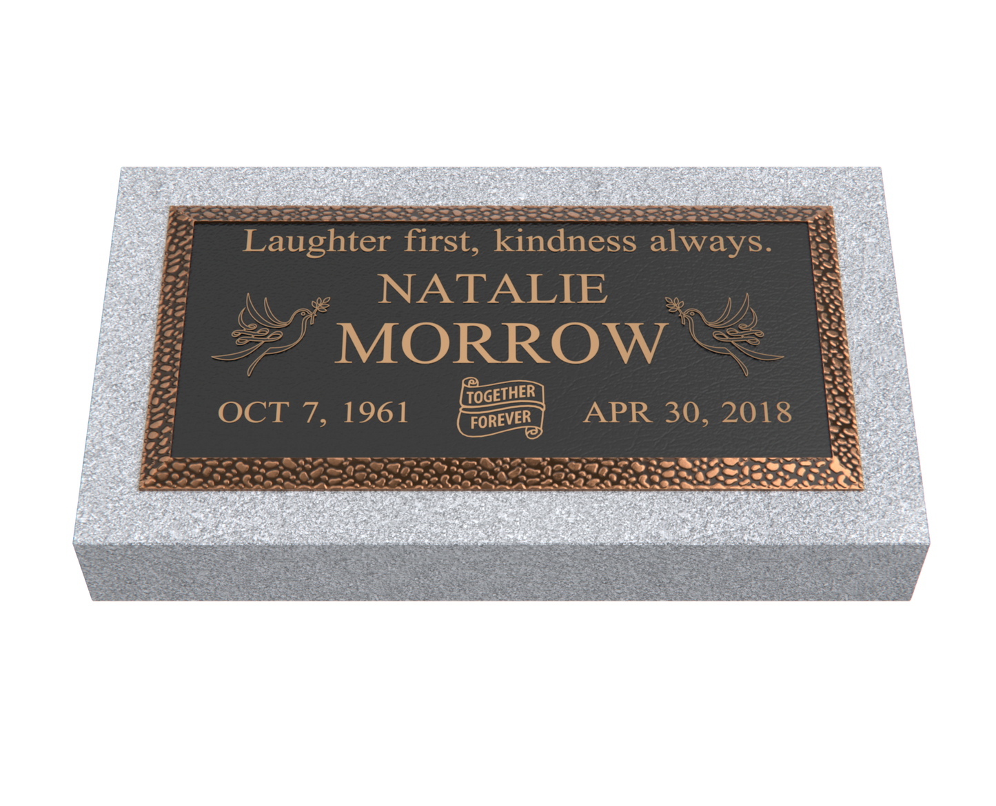 Premium Bronze Plaque 24"x 12" with Granite Base