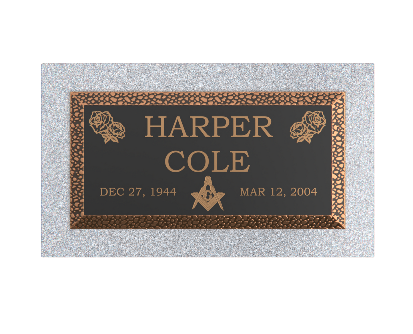 Premium Bronze Plaque 20"x 10" with Granite Base