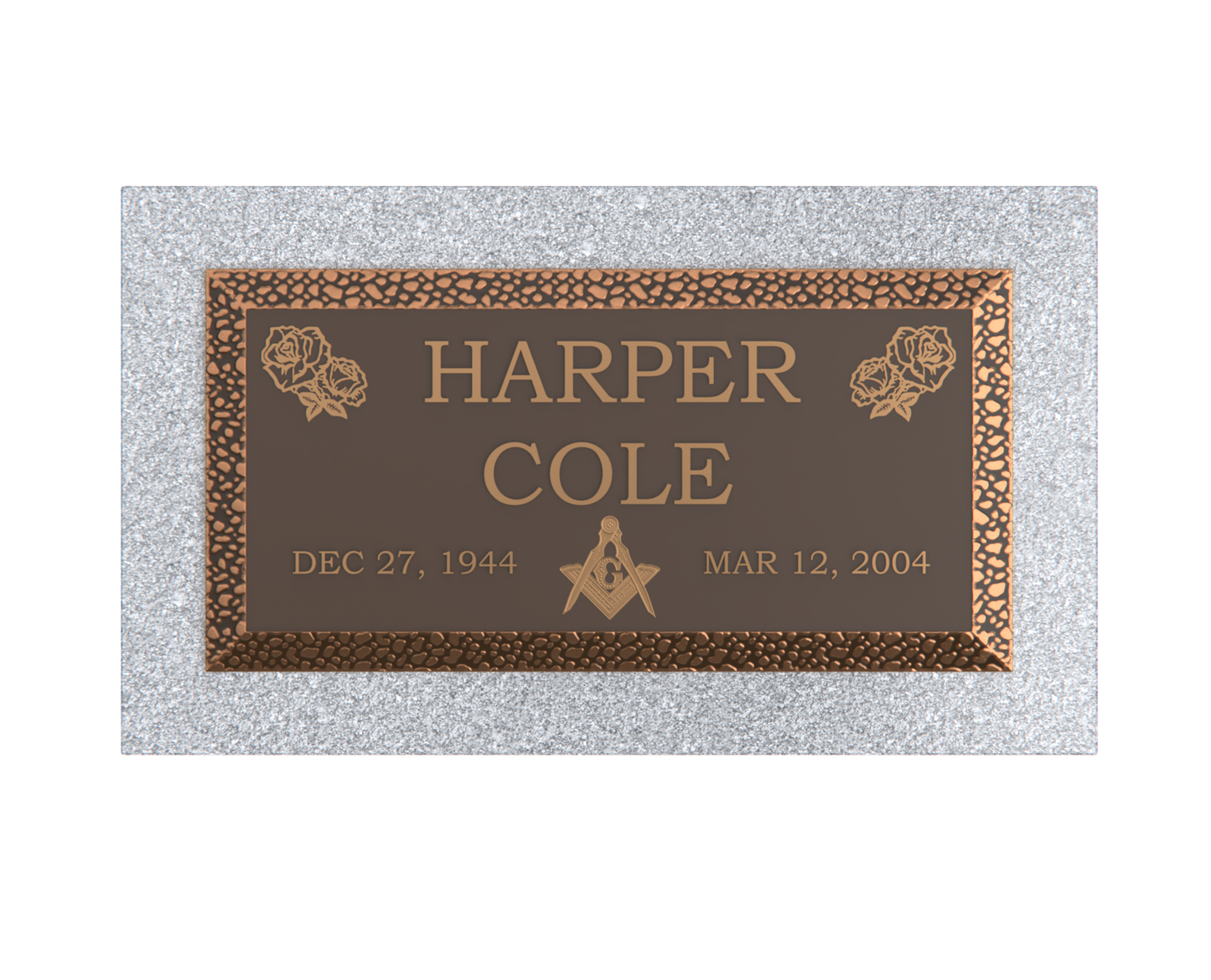 Premium Bronze Plaque 20"x 10" with Granite Base