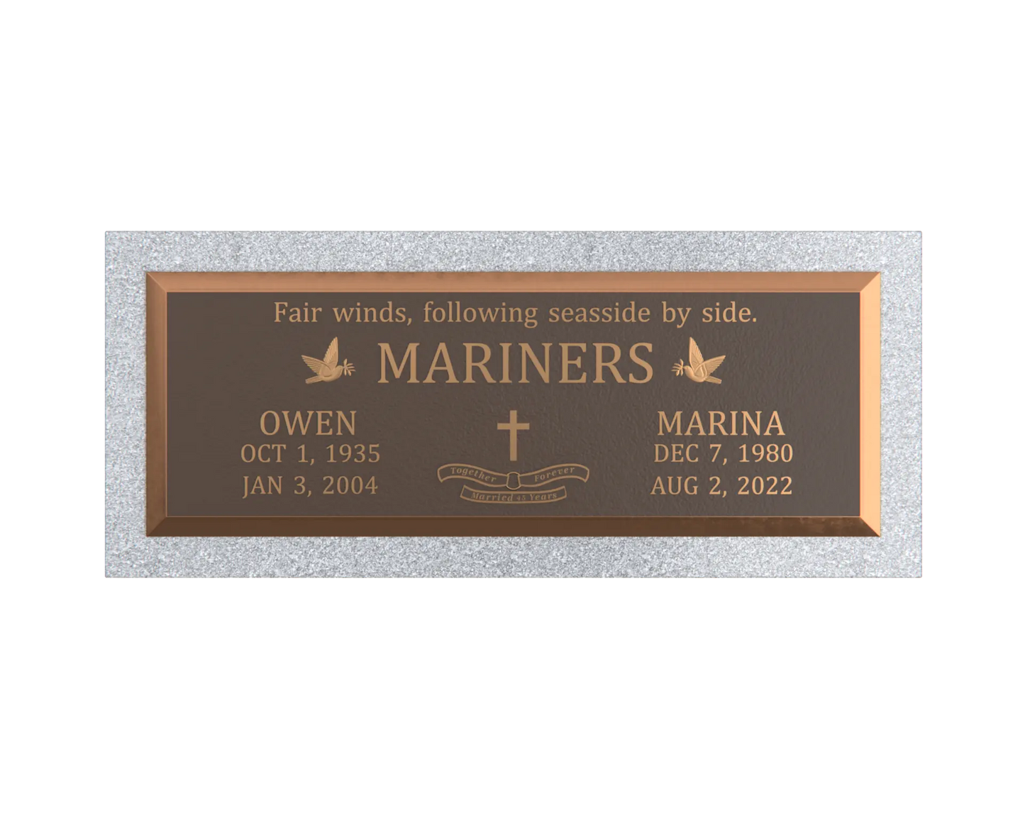 Premium Bronze Plaque 36"x 13"