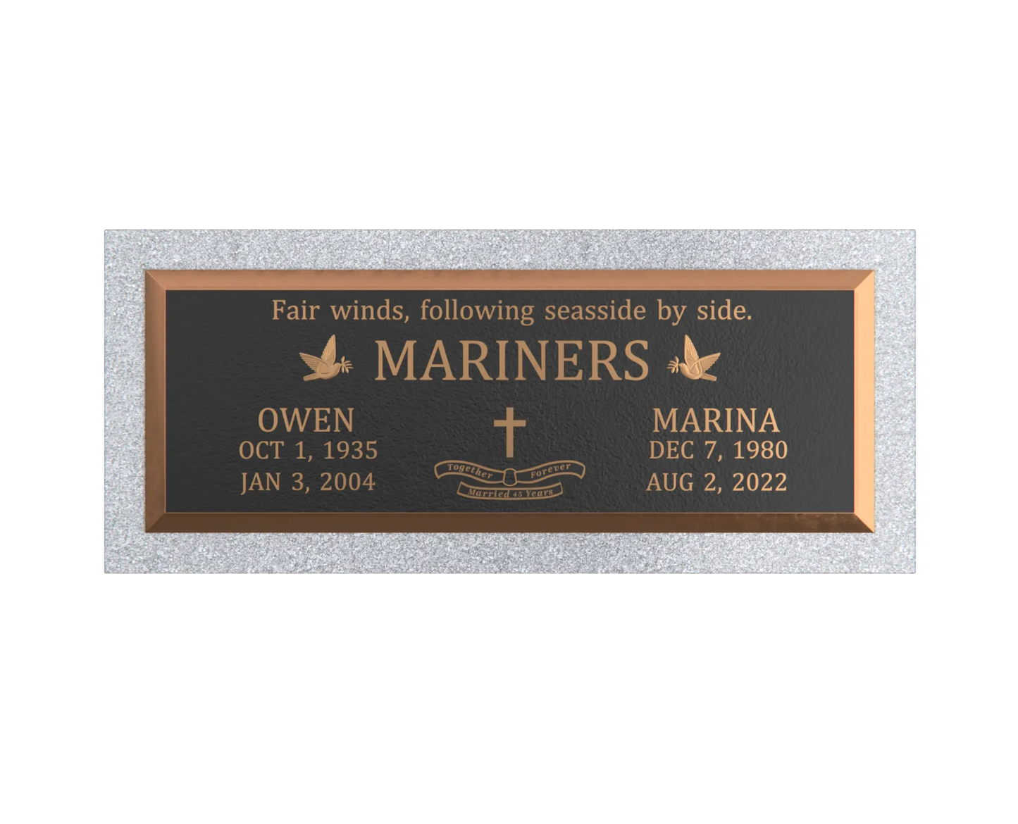 Premium Bronze Plaque 36"x 13"