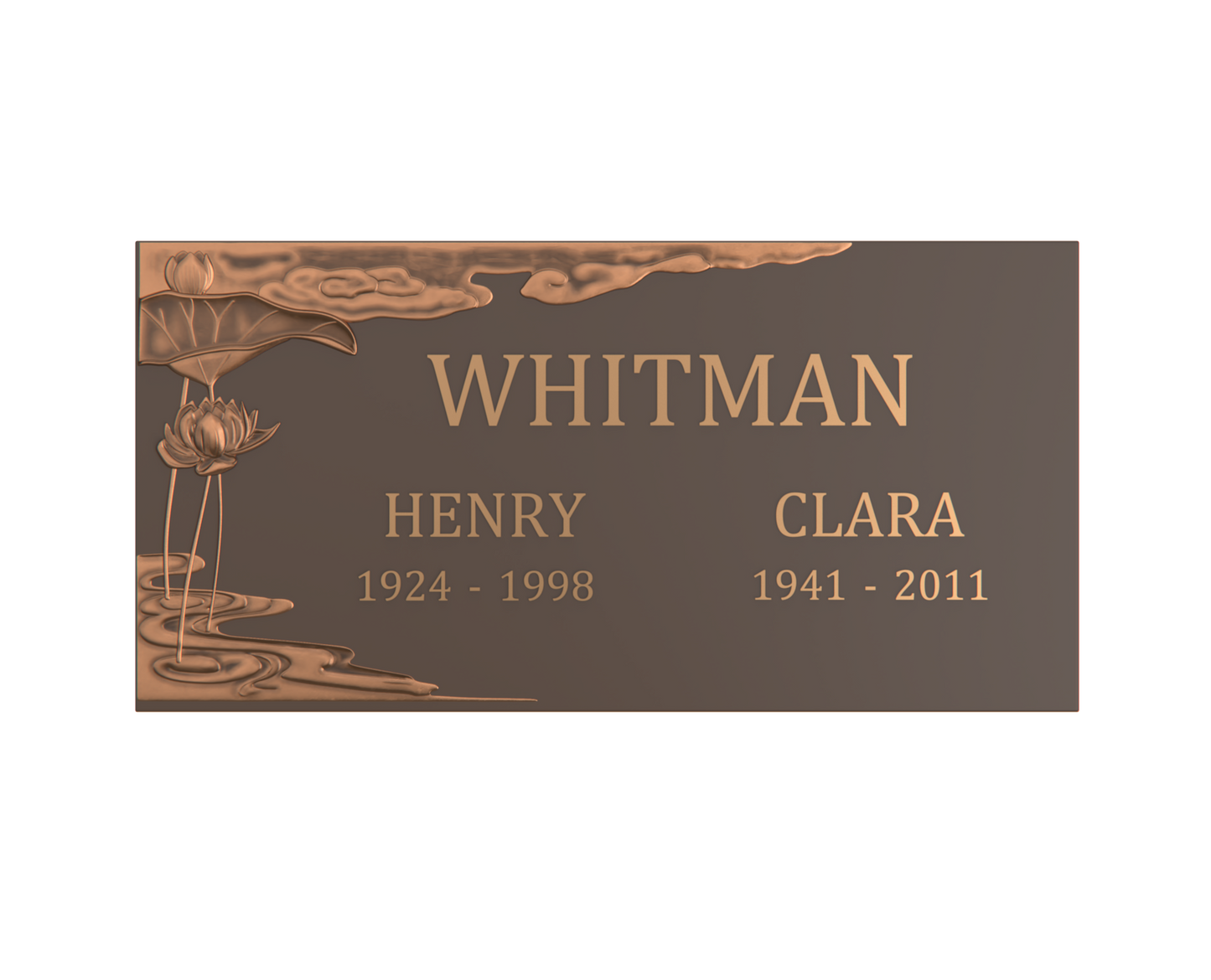 Premium Bronze Plaque 24"x 12"