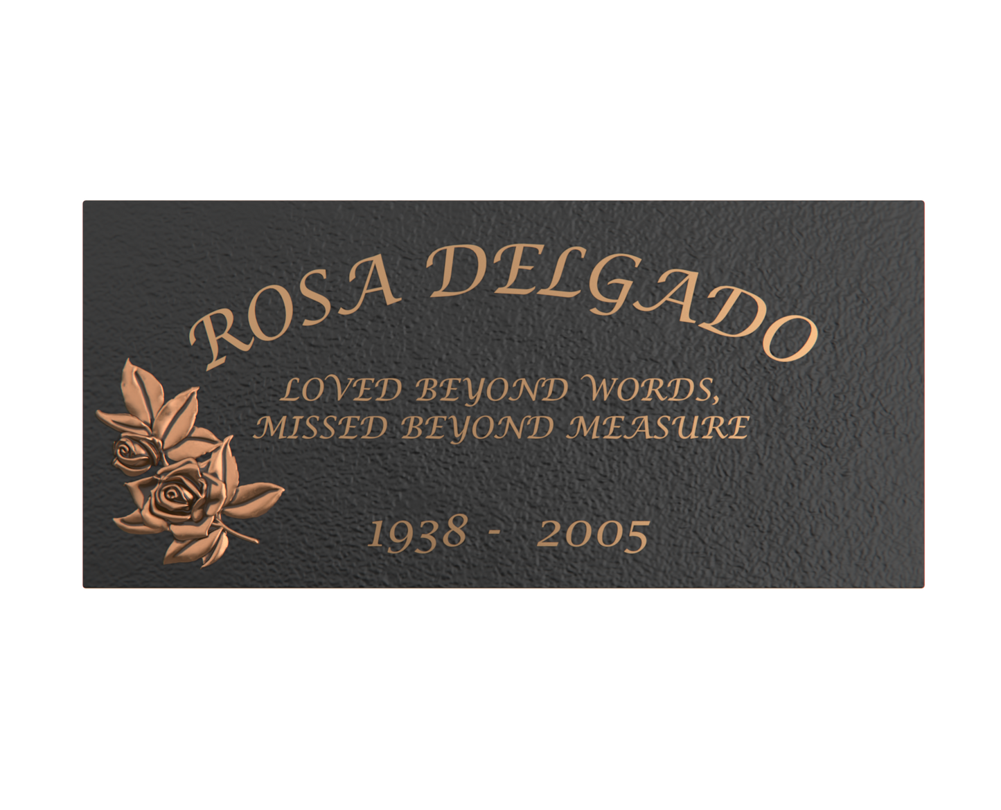 Premium Bronze Plaque 24"x 12"