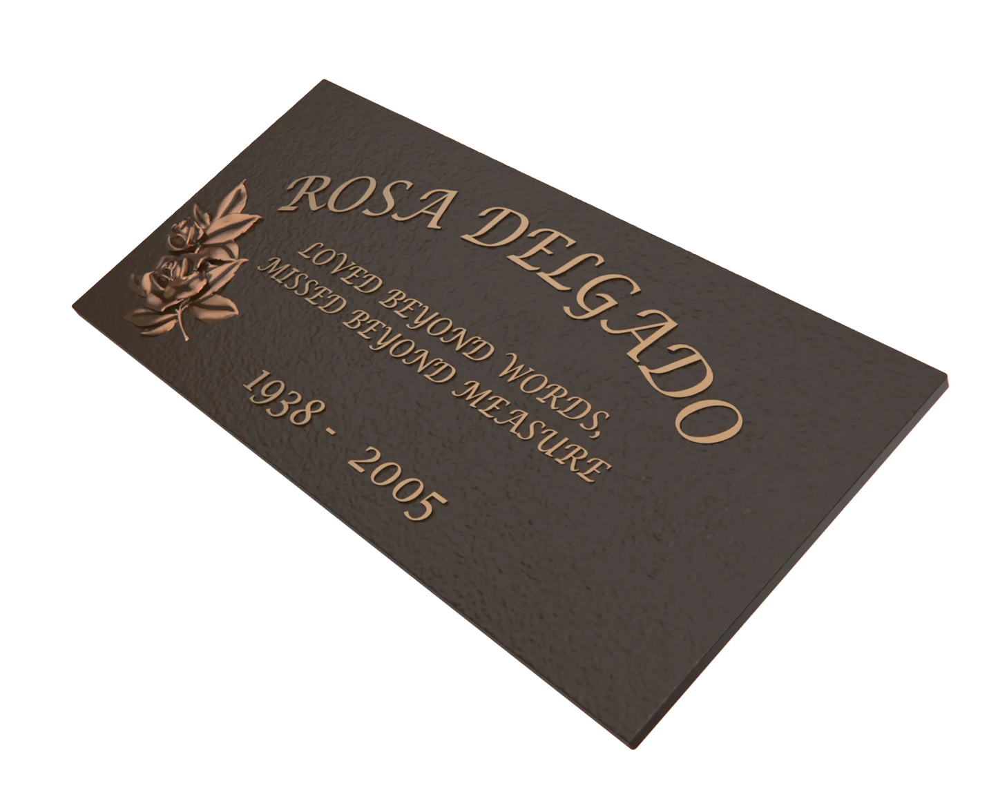 Premium Bronze Plaque 24"x 12"