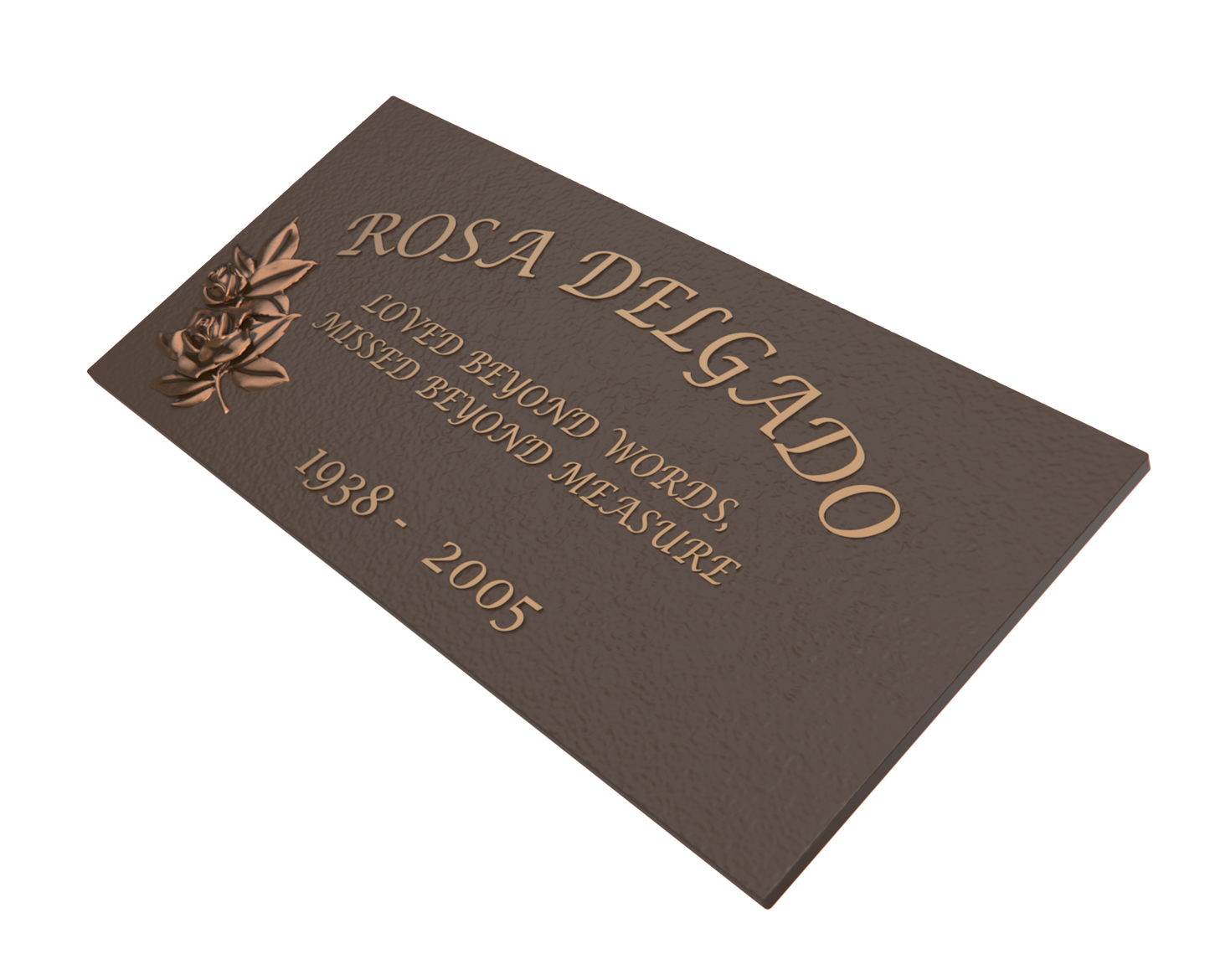 Premium Bronze Plaque 24"x 12"