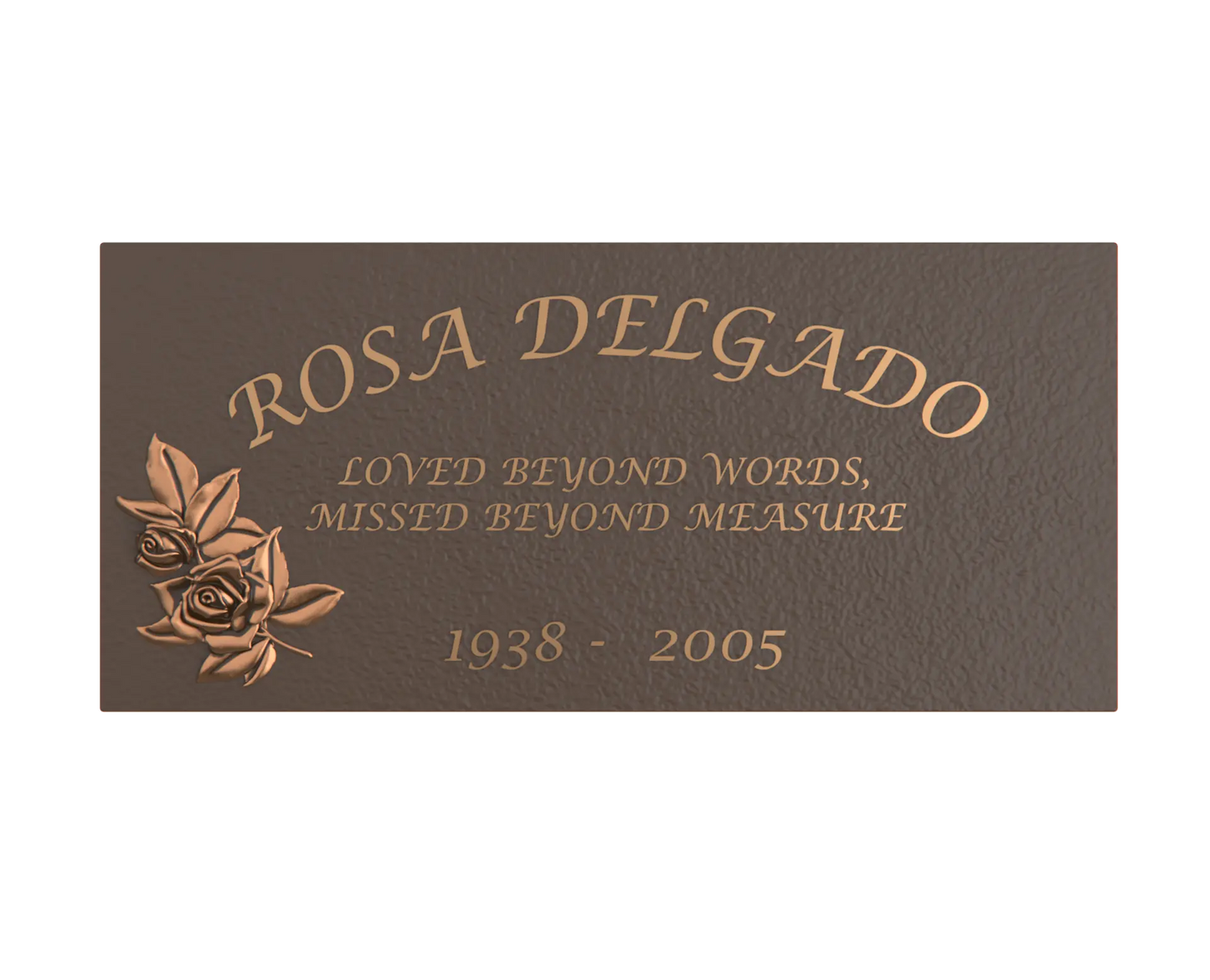 Premium Bronze Plaque 24"x 12"