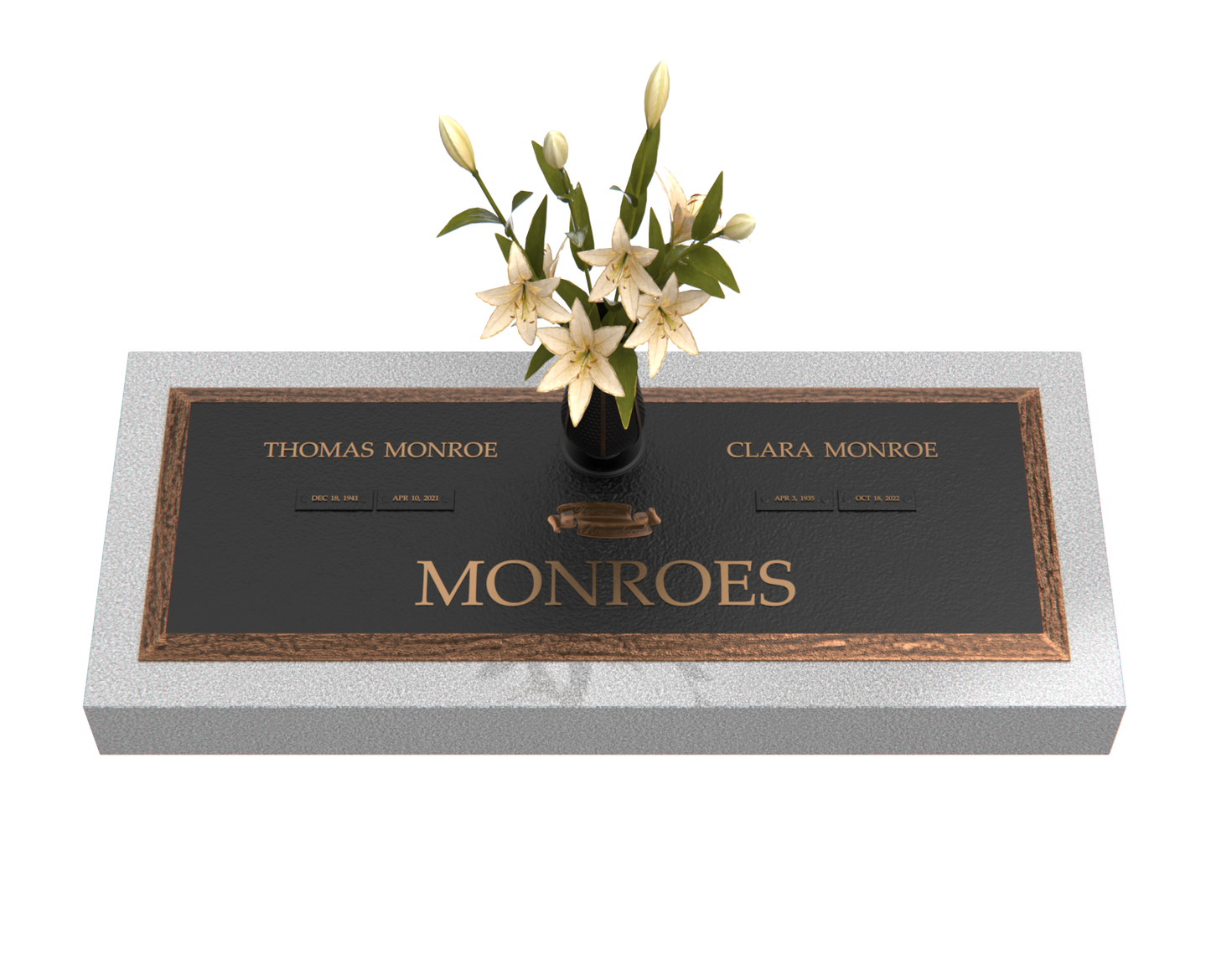 Premium Bronze Plaque 36"x 13" with Granite Base
