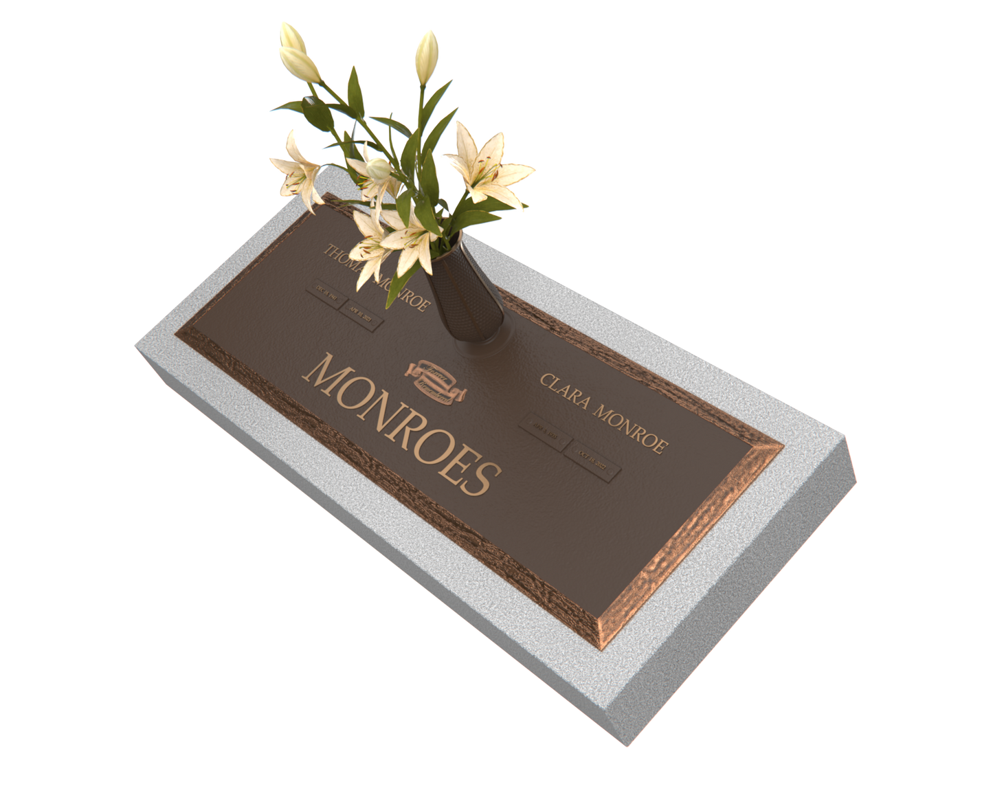 Premium Bronze Plaque 36"x 13" with Granite Base