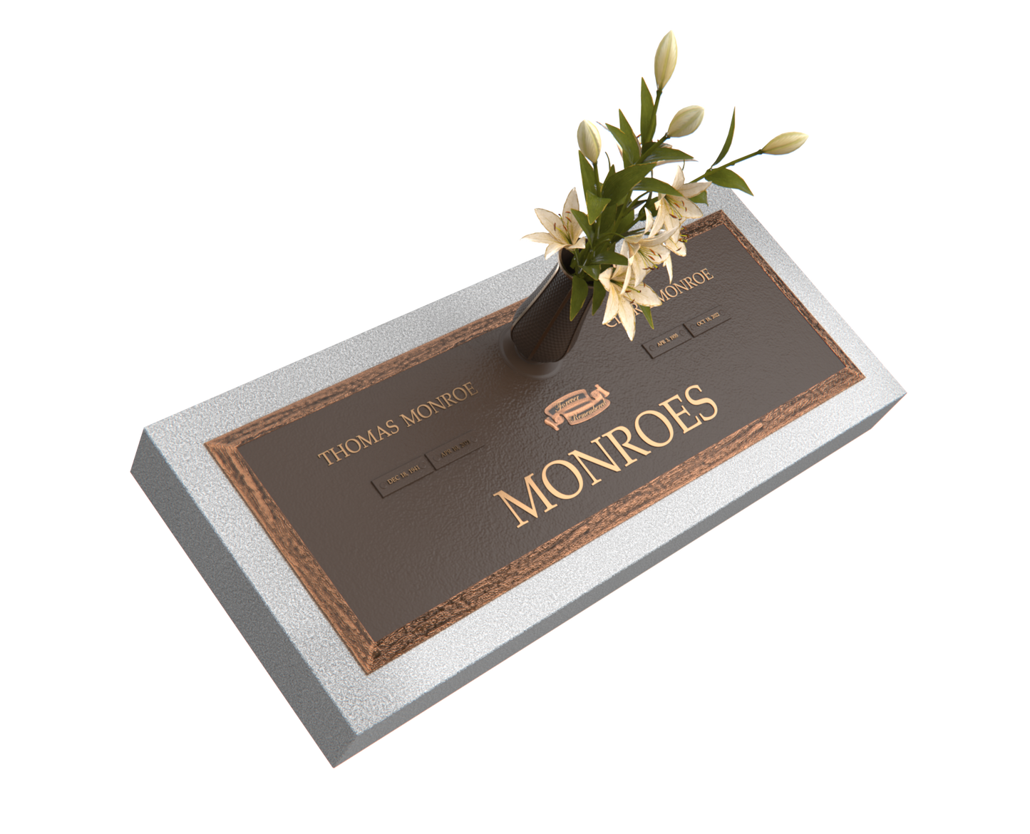 Premium Bronze Plaque 36"x 13" with Granite Base
