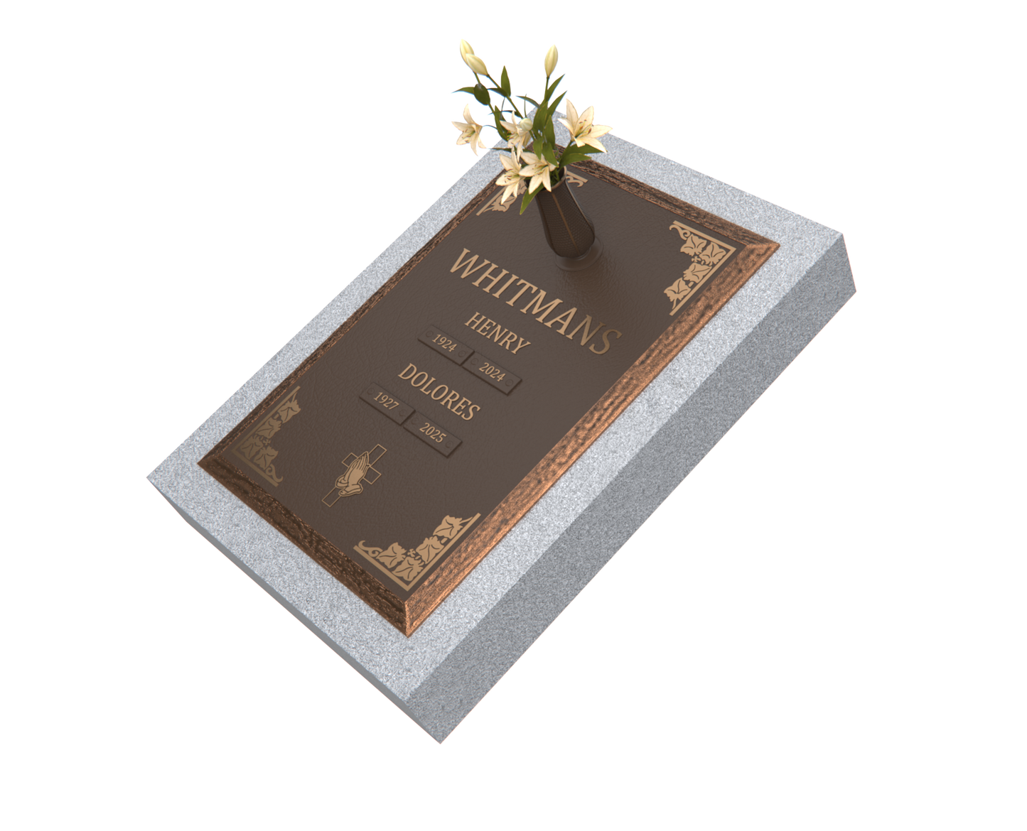 Premium Bronze Plaque 24"x 16" with Granite Base