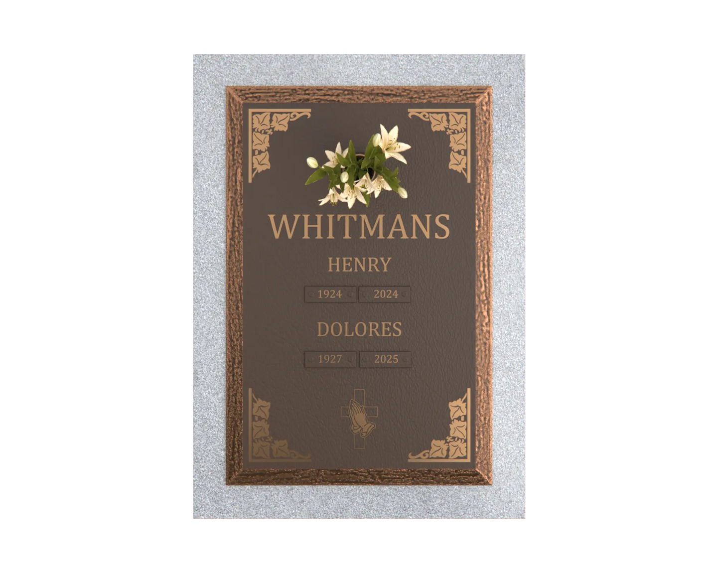 Premium Bronze Plaque 24"x 16"