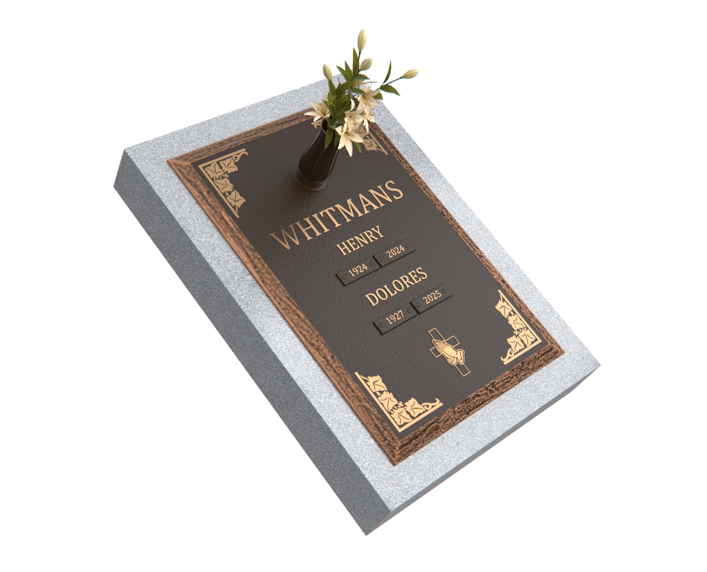 Premium Bronze Plaque 24"x 16" with Granite Base