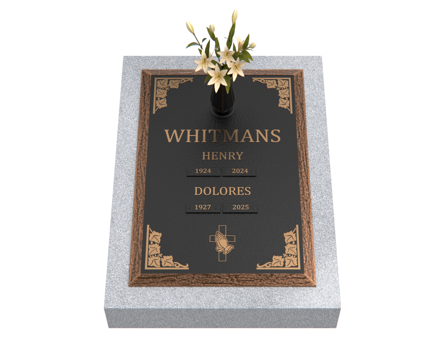 Premium Bronze Plaque 24"x 16" with Granite Base
