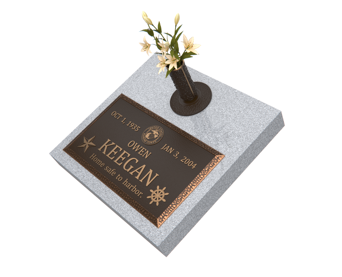 Premium Bronze Plaque 28"x 16" with Granite Base