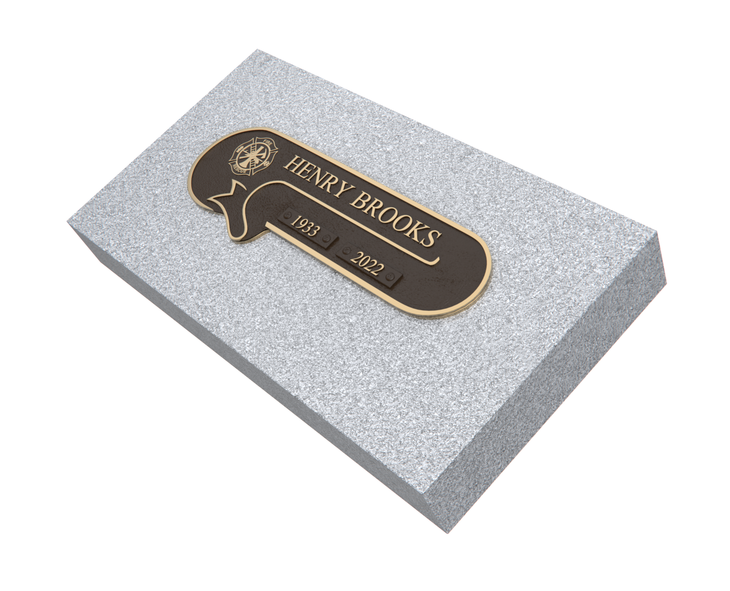 Premium Bronze Plaque 11"x 4" with Granite Base