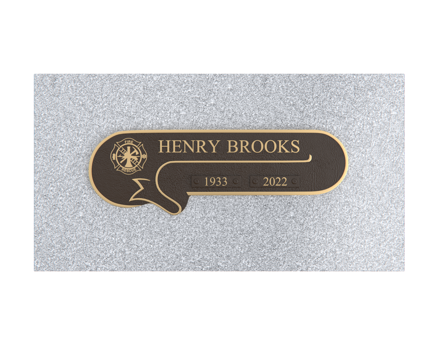 Premium Bronze Plaque 11"x 4" with Granite Base