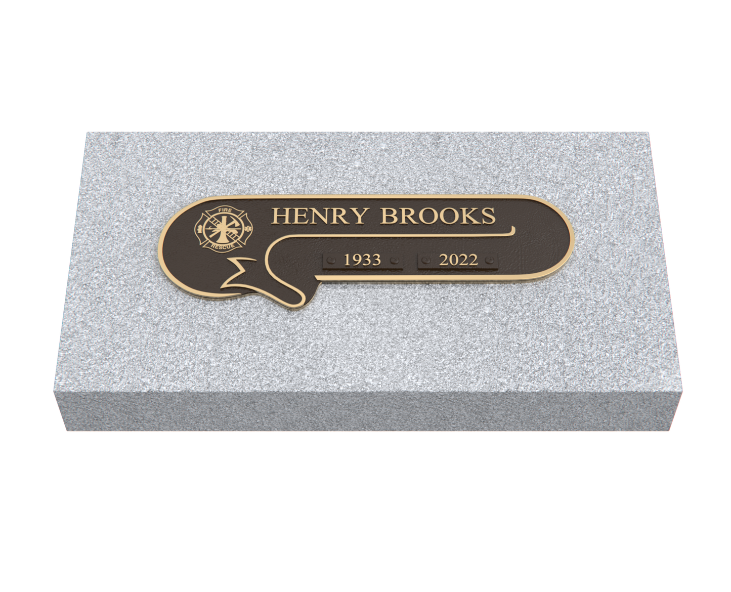 Premium Bronze Plaque 11"x 4" with Granite Base