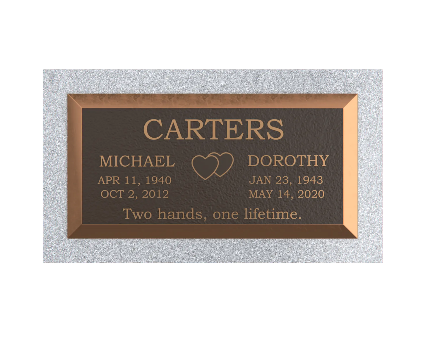 Premium Bronze Plaque 24"x 12"