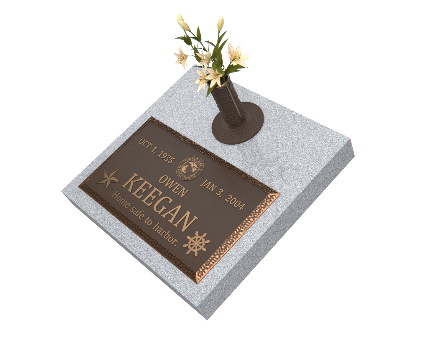Premium Bronze Plaque 28"x 16" with Granite Base