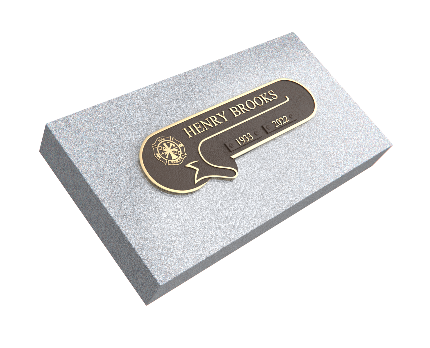 Premium Bronze Plaque 11"x 4" with Granite Base