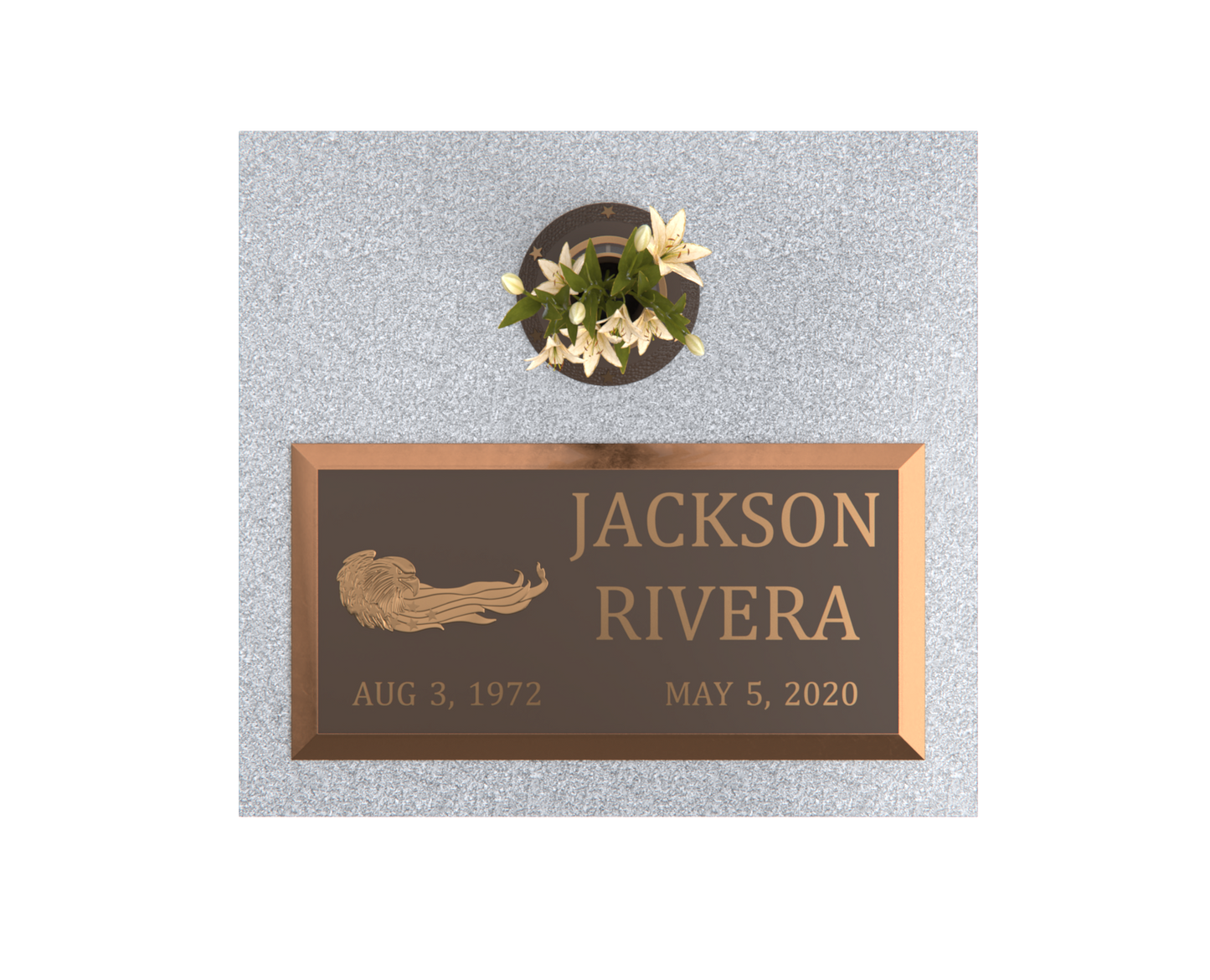 Premium Bronze Plaque 24"x 12" with Granite Base