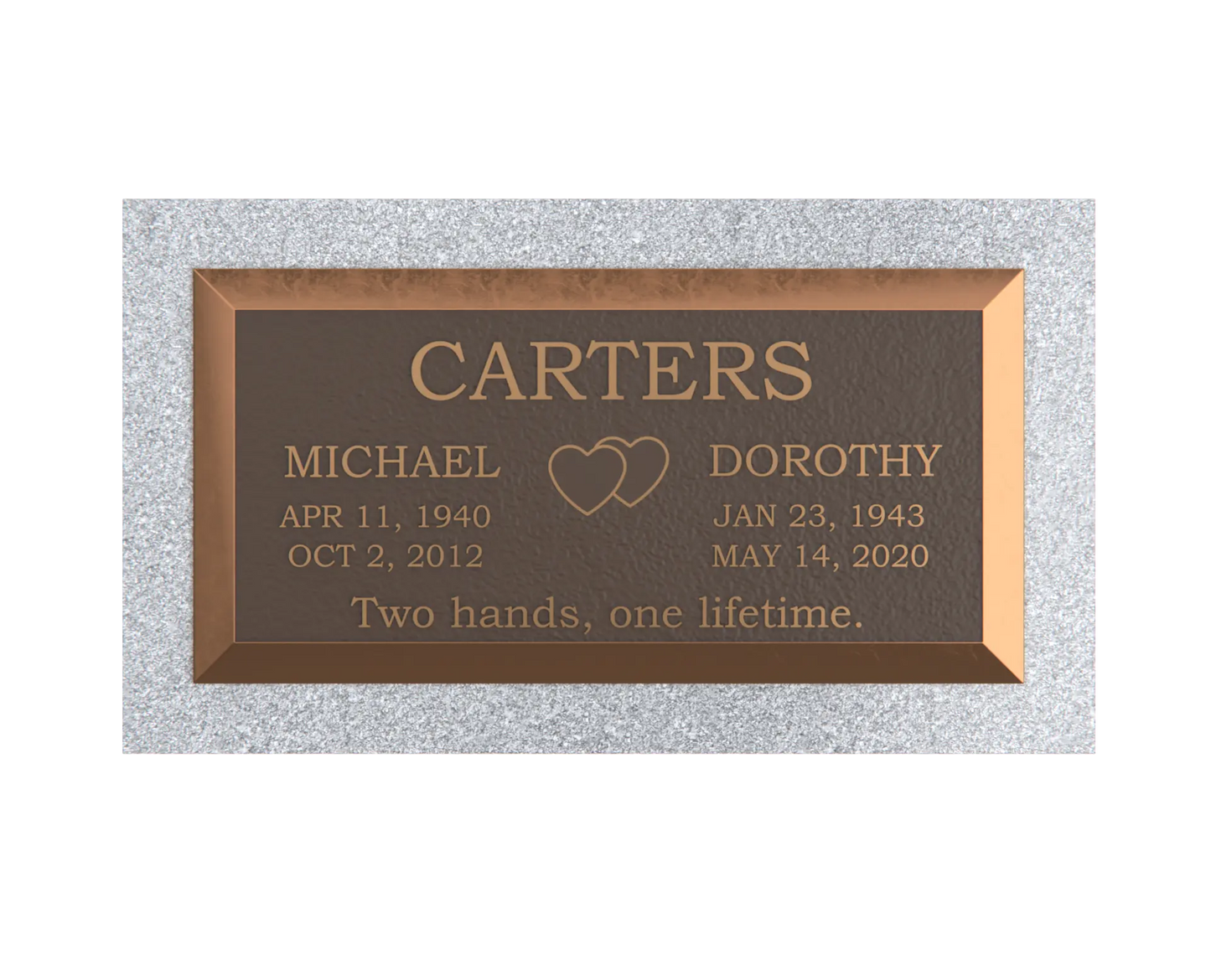 Premium Bronze Plaque 24"x 12"