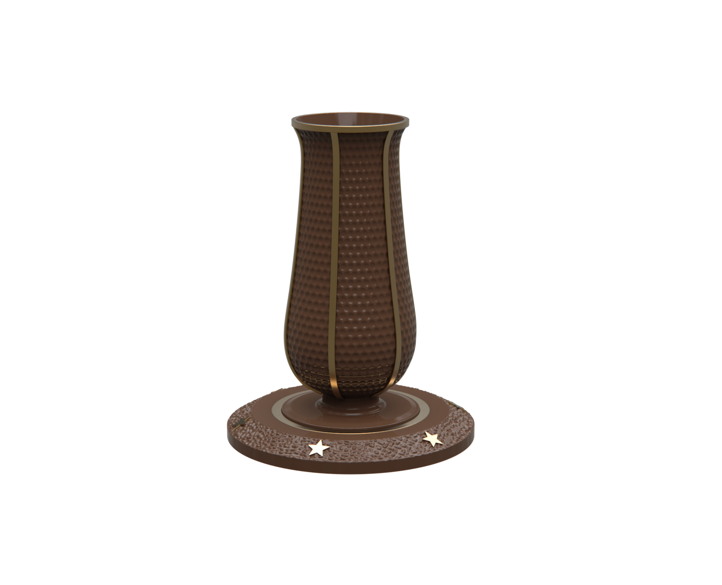 Size 4"x 10"x 7" Premium Tuscan Vase with Ring