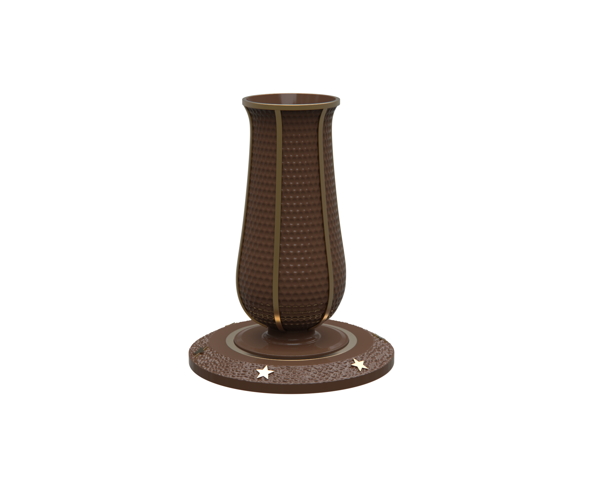 Size 4"x 10"x 7" Premium Tuscan Vase with Ring