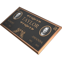 Premium Bronze Companion Plaque with Dual Portraits 24"x 12"