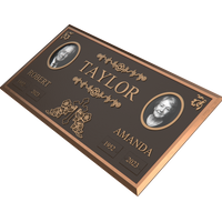 Premium Bronze Companion Plaque with Dual Portraits 24"x 12"