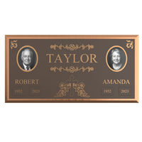 Premium Bronze Companion Plaque with Dual Portraits 24"x 12"