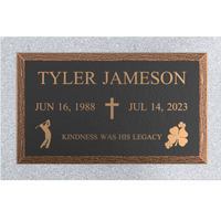 Premium Bronze Plaque 24"x 14" With Granite Base