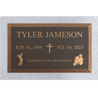 Premium Bronze Plaque 24"x 14" With Granite Base
