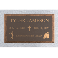 Premium Bronze Plaque 24"x 14" With Granite Base
