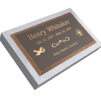 Premium Bevel Bronze Plaque 28"x  16"  with Granite Base