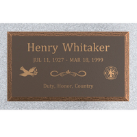 Premium  Bronze Plaque 28"x  16"