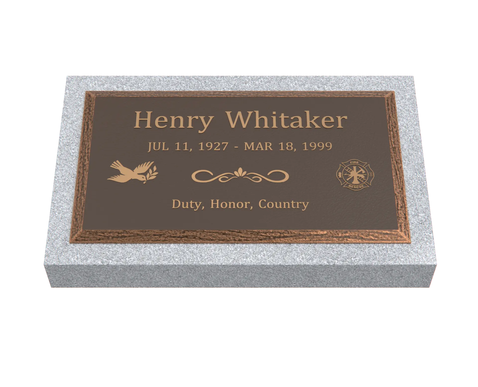 Premium  Bronze Plaque 28"x  16"