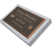 Premium Bevel Bronze Plaque 28"x  16"  with Granite Base