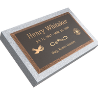 Premium Bevel Bronze Plaque 28"x  16"  with Granite Base