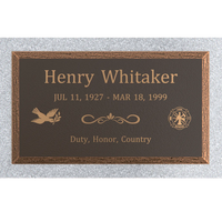 Premium  Bronze Plaque 28"x  16"