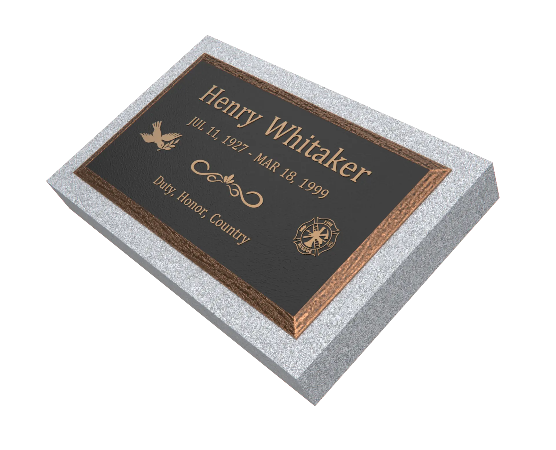 Premium  Bronze Plaque 28"x  16"