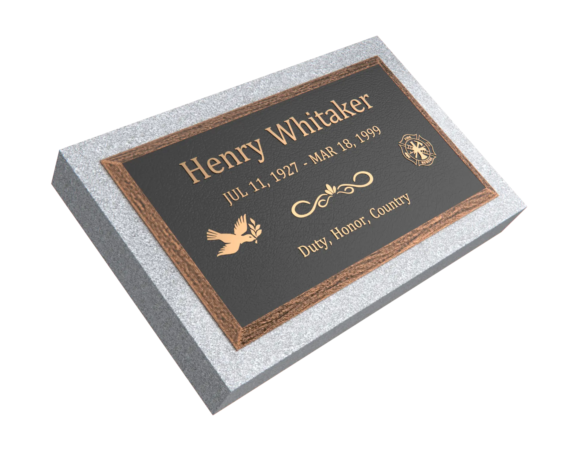 Premium  Bronze Plaque 28"x  16"
