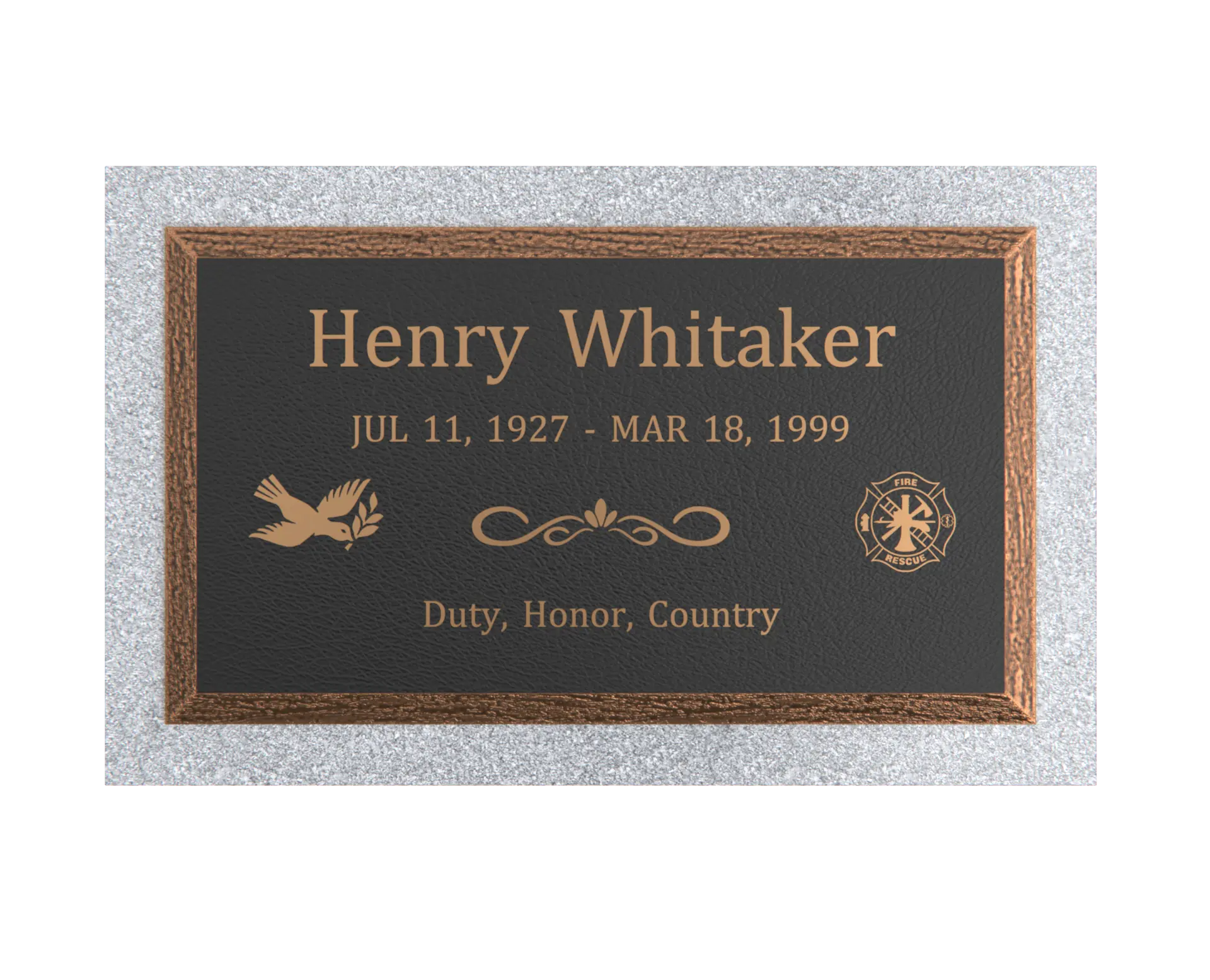 Premium  Bronze Plaque 28"x  16"