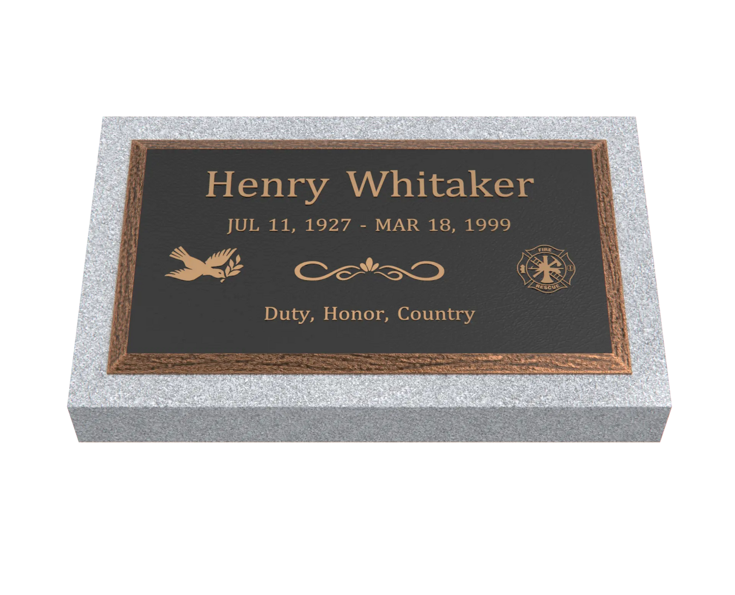Premium  Bronze Plaque 28"x  16"