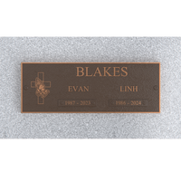 Premium Bronze Plaque 11"x 4" with Granite Base