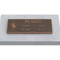 Premium Bronze Plaque 11"x 4" with Granite Base